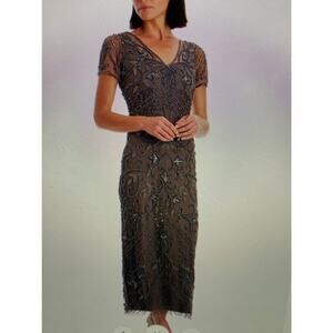 NWT Picarra Nights size 14 long beaded dress